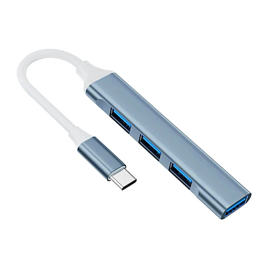Hub USB-C 4 en 1 OTG - Adaptador para Celular, Tablet y Notebook