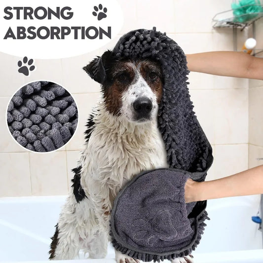 Toalla de Bano para Mascotas Secado Rapido - Superabsorbente, Plegable y Suave para Perros y Gatos
