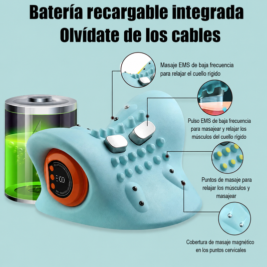 Almohada Masajeadora Eléctrica para Cuello y Cabeza