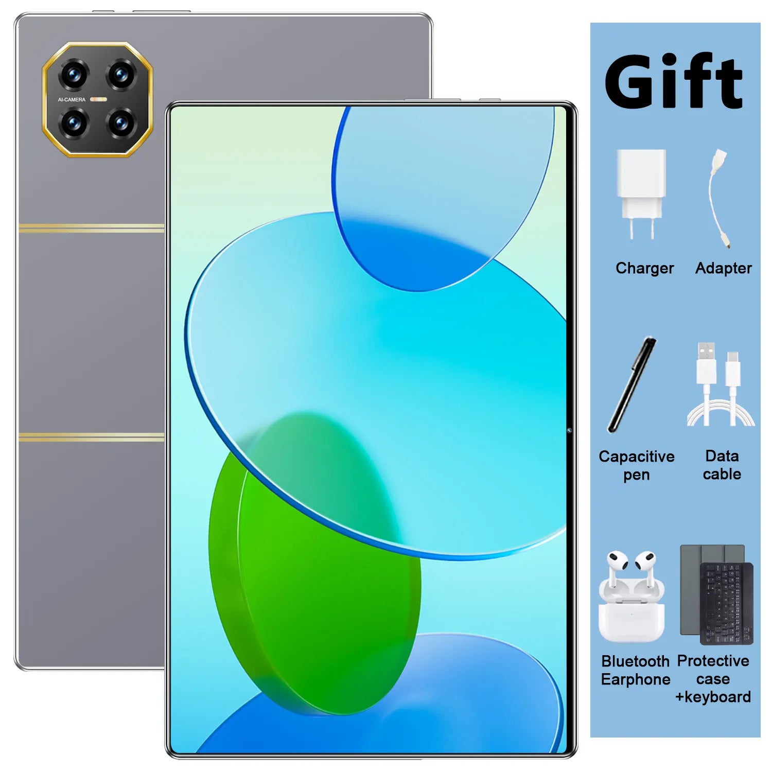 5G New Tablets 10.36Inch Tablet Android 16GB RAM 1TB ROM Dual Camera 16MP+32MP Android 13.0 20000mAh 10 core Dual SIM Card Bluetooth WiFi Betwork GPS WPS Type-C