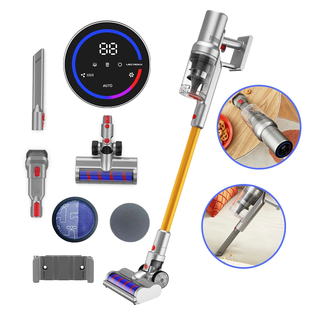 Cordless Handheld Stick Vacuum Cleaner Liectroux i10, Smart Dust Sensing,27KPa, 250W BLDC,Suit for Carpet, Floor, Car & Pet Hair