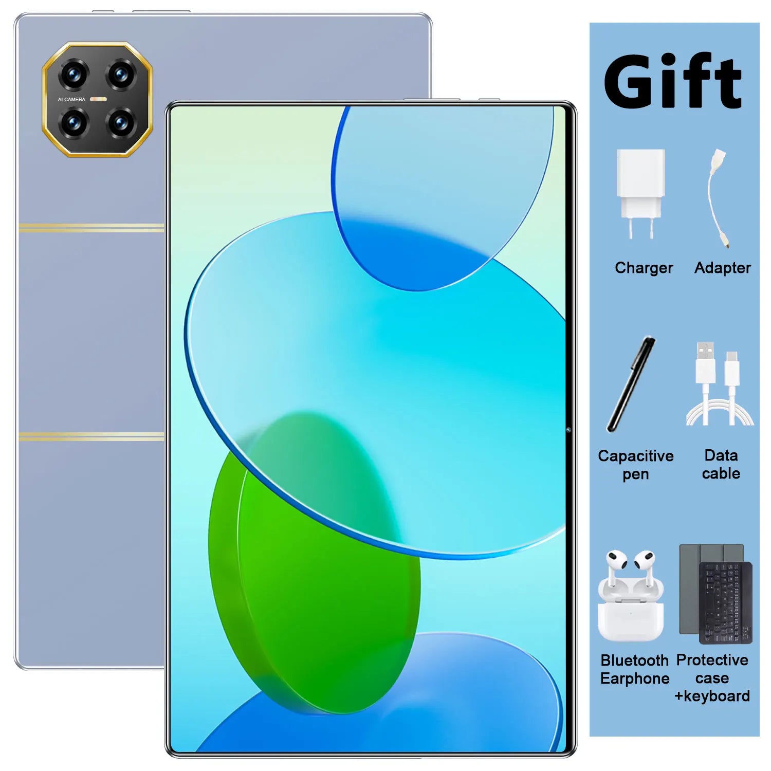 5G New Tablets 10.36Inch Tablet Android 16GB RAM 1TB ROM Dual Camera 16MP+32MP Android 13.0 20000mAh 10 core Dual SIM Card Bluetooth WiFi Betwork GPS WPS Type-C