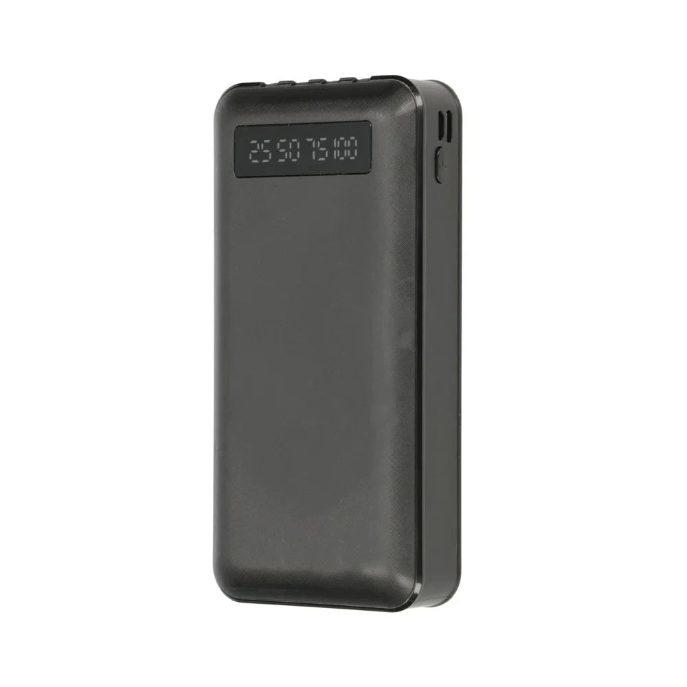Power Bank 20000mAh Built-in Cables and LED Display with Mini Holder for Smartphone External Battery with Built-in Light