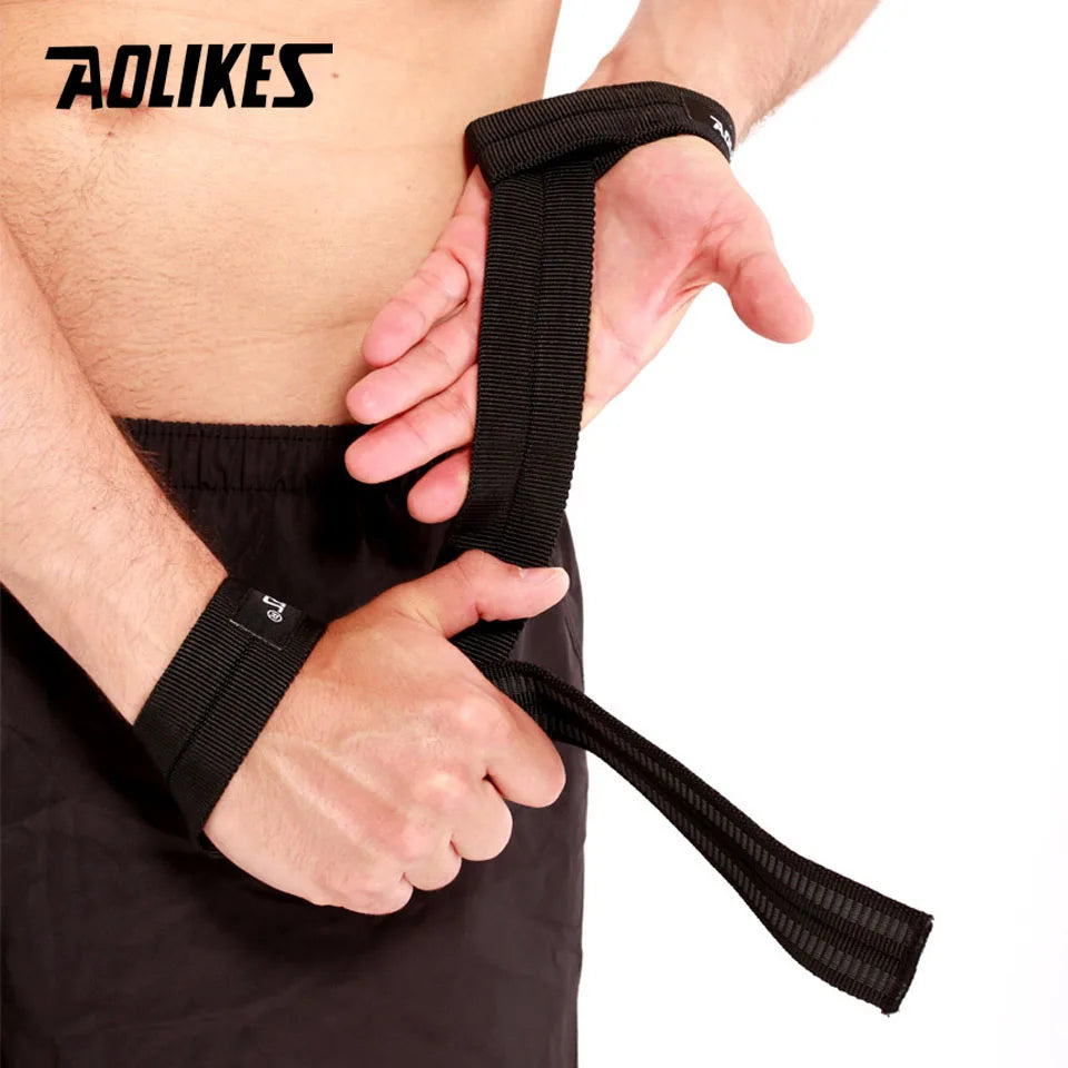 AOLIKES 1 Pair Gym Sport Wrist Bands Fitness Dumbbells Training Wristbands Wrist Straps Wraps Support With Hand Power Bands