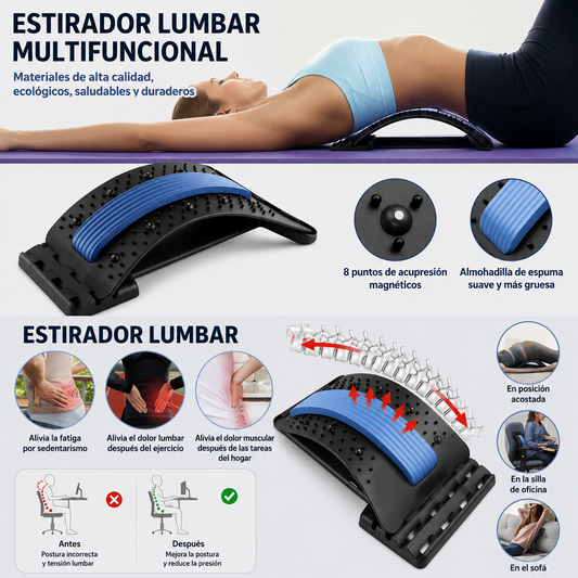 Masajeador de Espalda con Soporte Lumbar