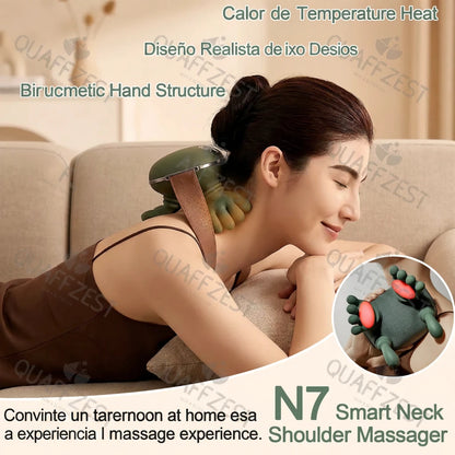 Masajeador Inalámbrico de Cuello y Hombros con Calor