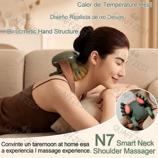 Masajeador Inalámbrico de Cuello y Hombros con Calor