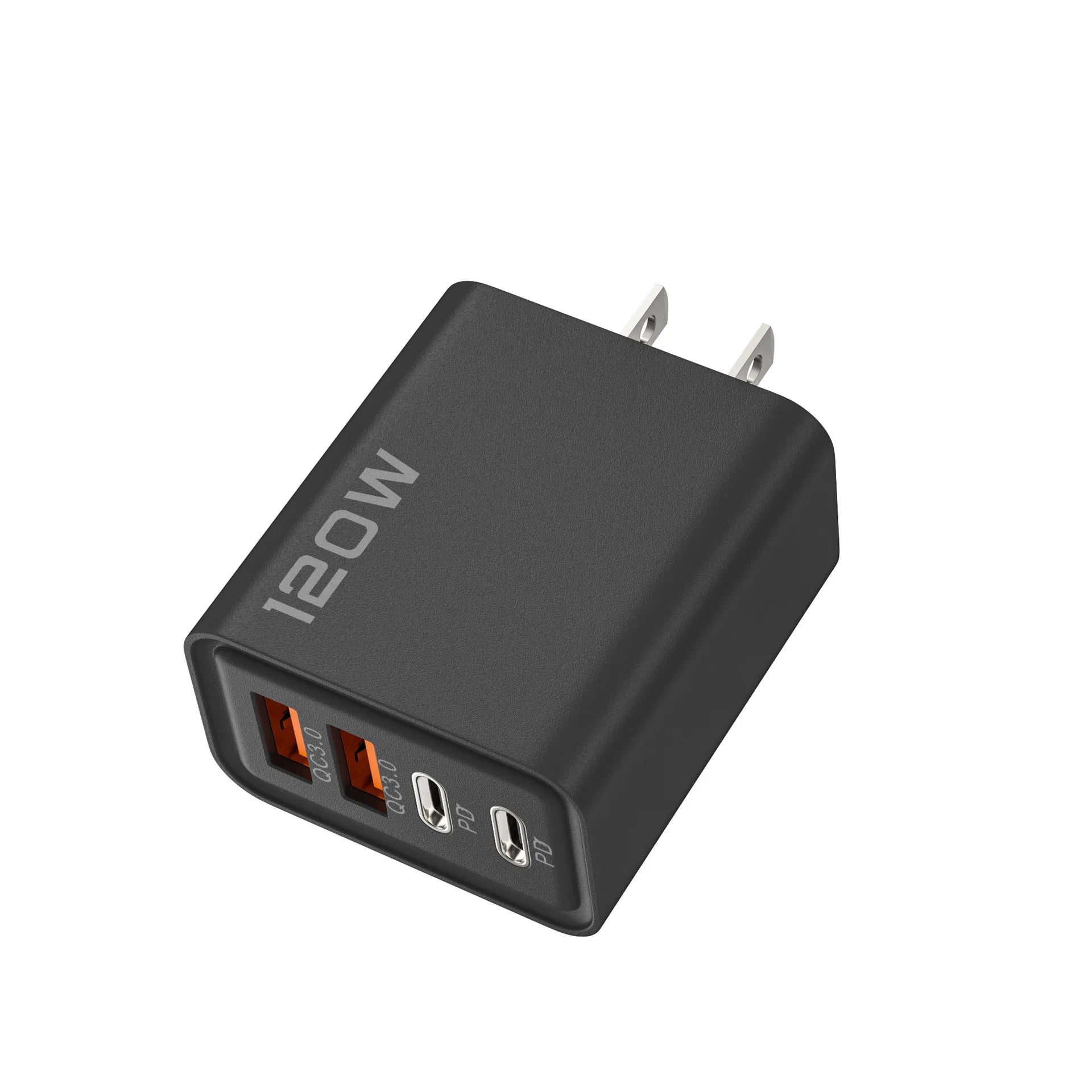 Total 120W Fast Charger Type C Quick Charge 3.0 USB Charger Adapter For iPhone Samsung Xiaomi PD USB Charger Fast Charging Plug