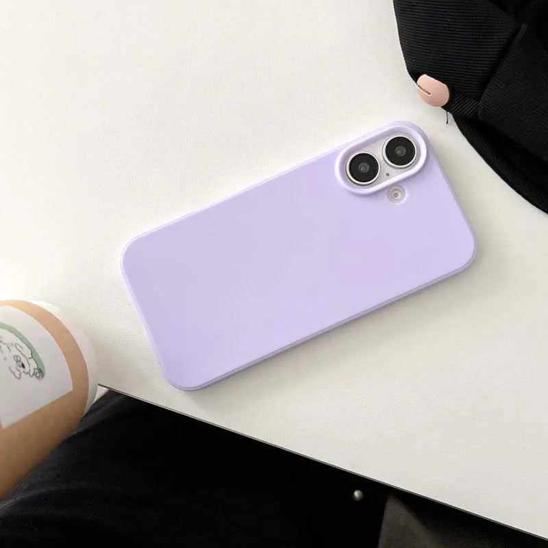 Luxury Candy Color Soft Cases for IPhone 15 14 16 13 Pro Max 16plus 16Pro Bumper Shockproof TPU Silicone Back Cover Caque