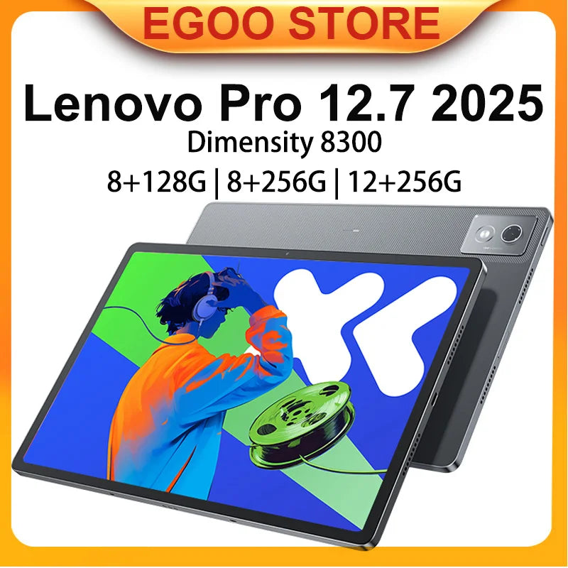 New 2025 Original Lenovo Xiaoxin Pad Pro 12.7 2025 Large Screen MTK Dimensity 8300 8G 12G 256G  2.9K Screen 10200mAh Tablet