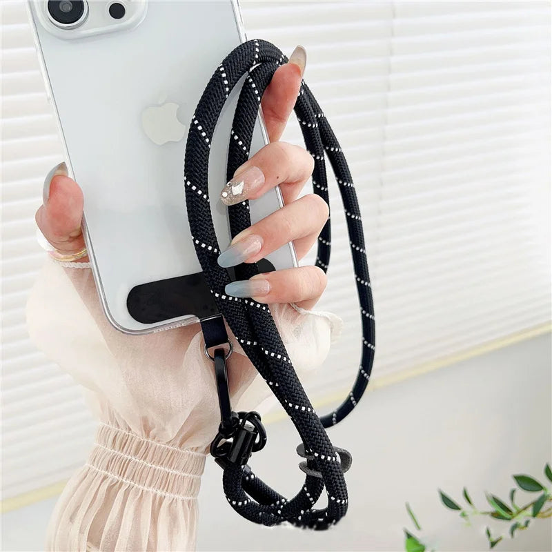1pc Outdoor Mobile Phone Hanging Rope Crossbody Backable Neck Hanging Strap Durable Phone PLR Lanyard for Mountainous Anti-lost