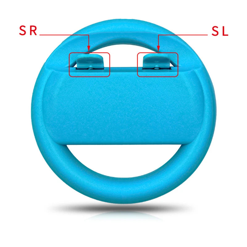 2pcs Left Right Game Steering Wheel Controller Handle Holder Grip JoyCon Controller Gamepad For Nintendo Switch OLED Accessories