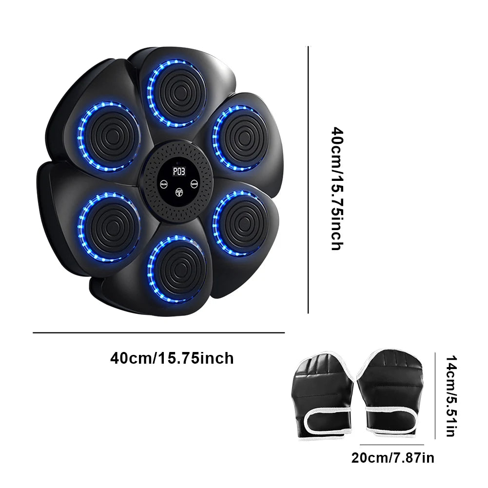 Smart Bluetooth Music Boxing Machine Gloves Boxing Training Punching Bag Boxing Equipment Muay Thai Home Gym For Adults Kids