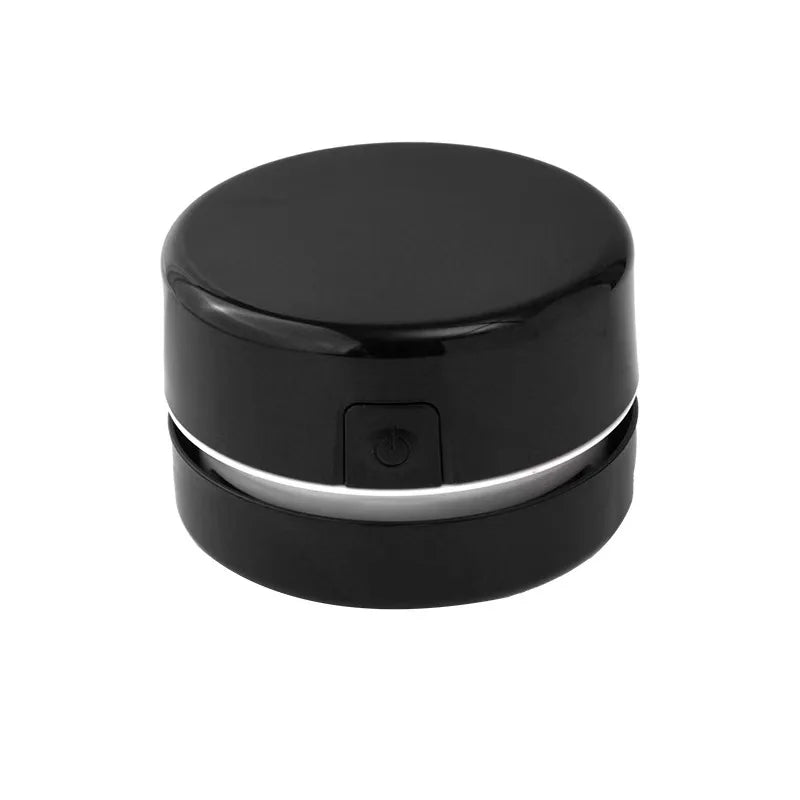 Mini Desk Vacuum Cleaner, Portable Desktop Cleaner for Crumbs/Paper/Eraser Debris, Battery-Powered with Brush, Cute Macaron Colo