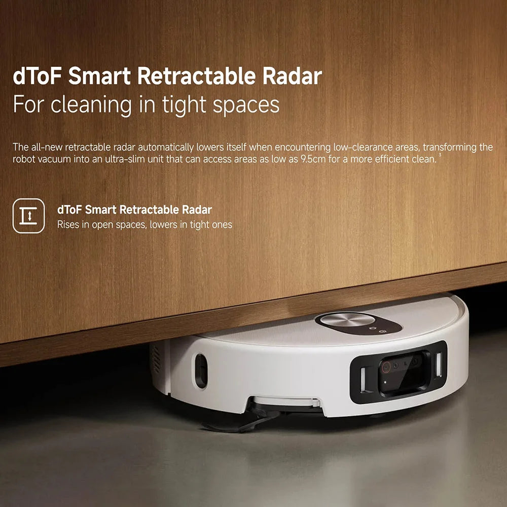 Global version Xiaomi Robot Vacuum 5 Pro（X20+ upgrade）HD video one-way calls AI Three Camera identification 200 kinds of obstacle recognition Raise and lower LDS and clean deepinto low spaces 20000Pa strongest Xiaomi suct
