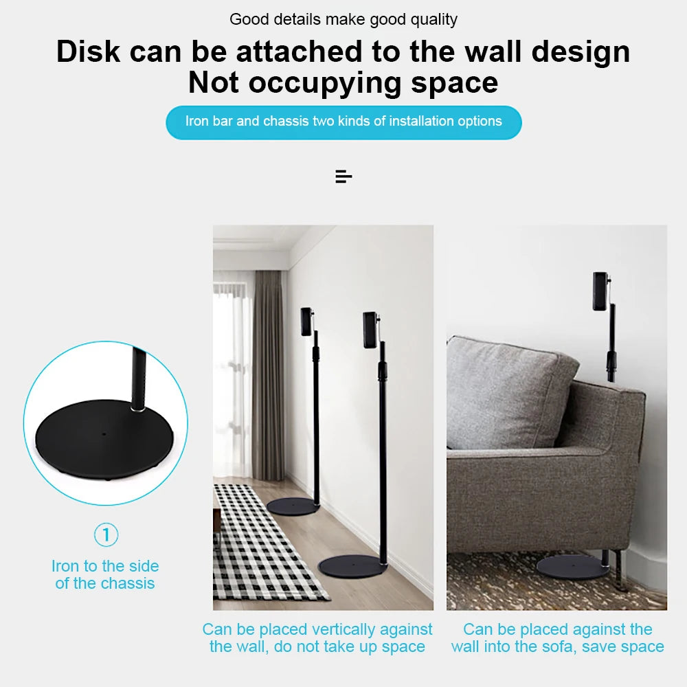 ThundeaL 2PCS Speaker Stand for Q30B 9500S Q900A JBL Bar Height 80-150cm Adjustable Universal Speaker Floor Stand Bracket Holder