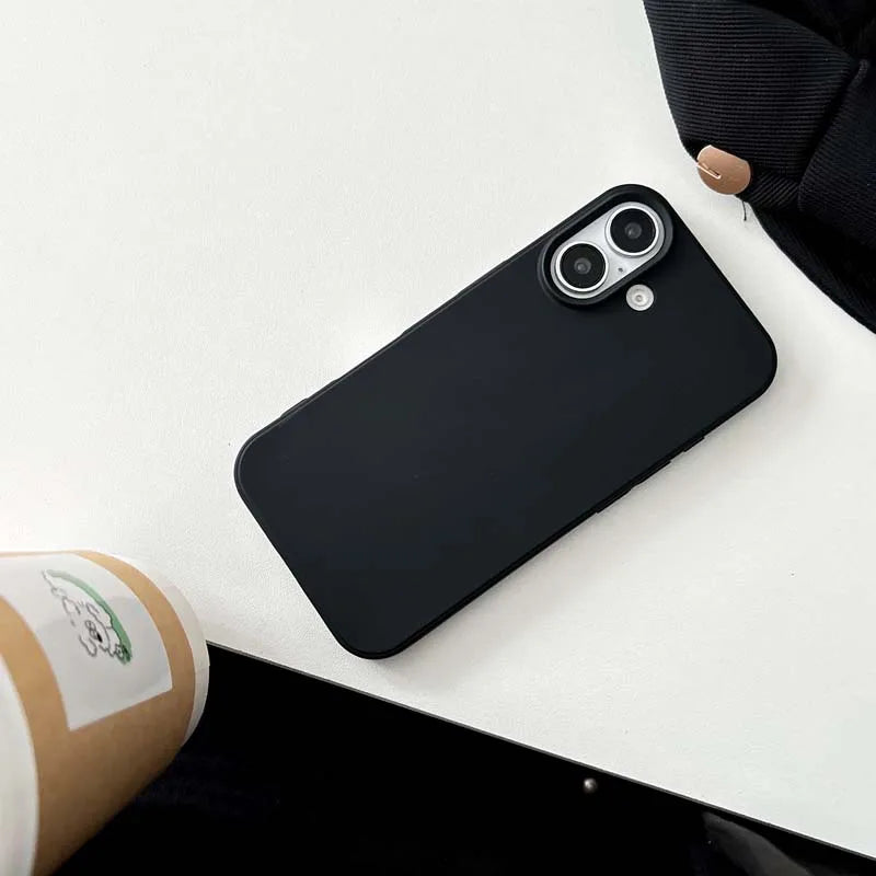 Luxury Candy Color Soft Cases for IPhone 15 14 16 13 Pro Max 16plus 16Pro Bumper Shockproof TPU Silicone Back Cover Caque
