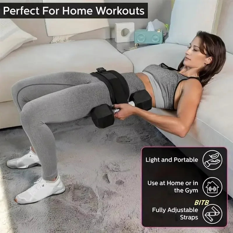 Dumbbell Training & Hip Shaping Home Gym Fitness Equipment Adjustable Weighted Waist Belt for Home Workouts