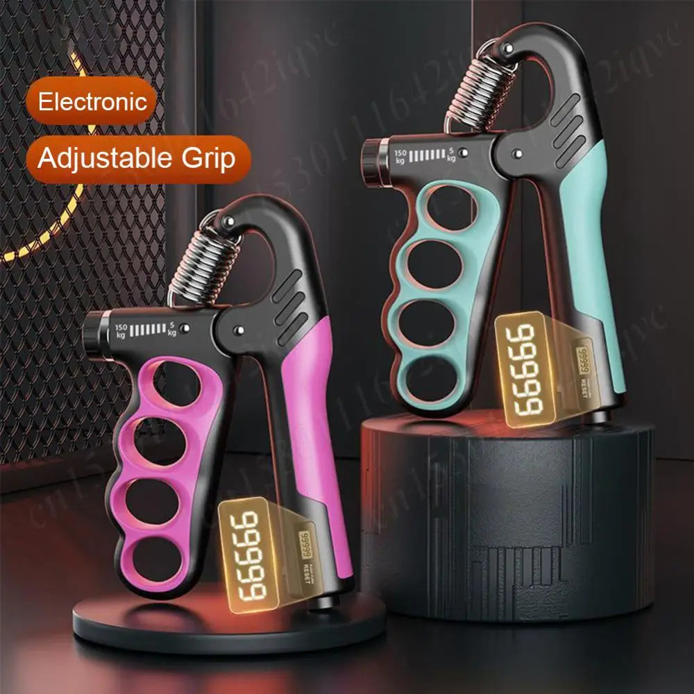 Adjustable Hand Grip Strengthener 5-150KG Grip Strength Trainer with Counter Ergonomic Hand Strength Exercise for Gym Fitness