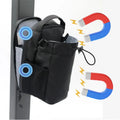 Bolsa de gimnasio magnética, bolsa de transporte magnética de gran capacidad con bolsillo para teléfono, bolsa portátil para botella de agua para gimnasio, organizador de accesorios de gimnasio
