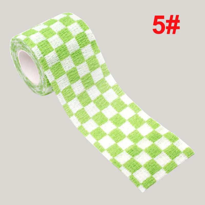 2.5cm/5cm Animal Printed Self Adhesive Elastic Bandage 4.5m Sports Wrap Tape for Tattooing Finger Joint Knee First Aid Kit Pet