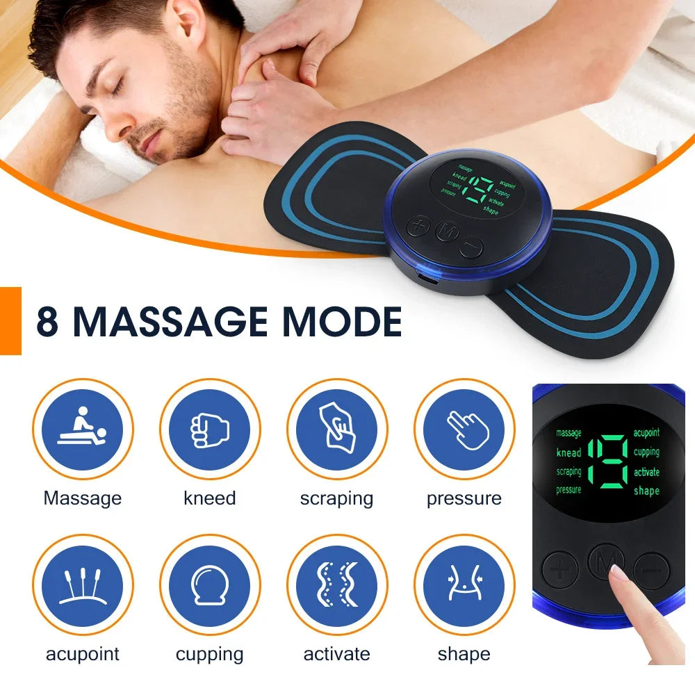 Masajeador EMS de Cuello y Cuerpo con Parches