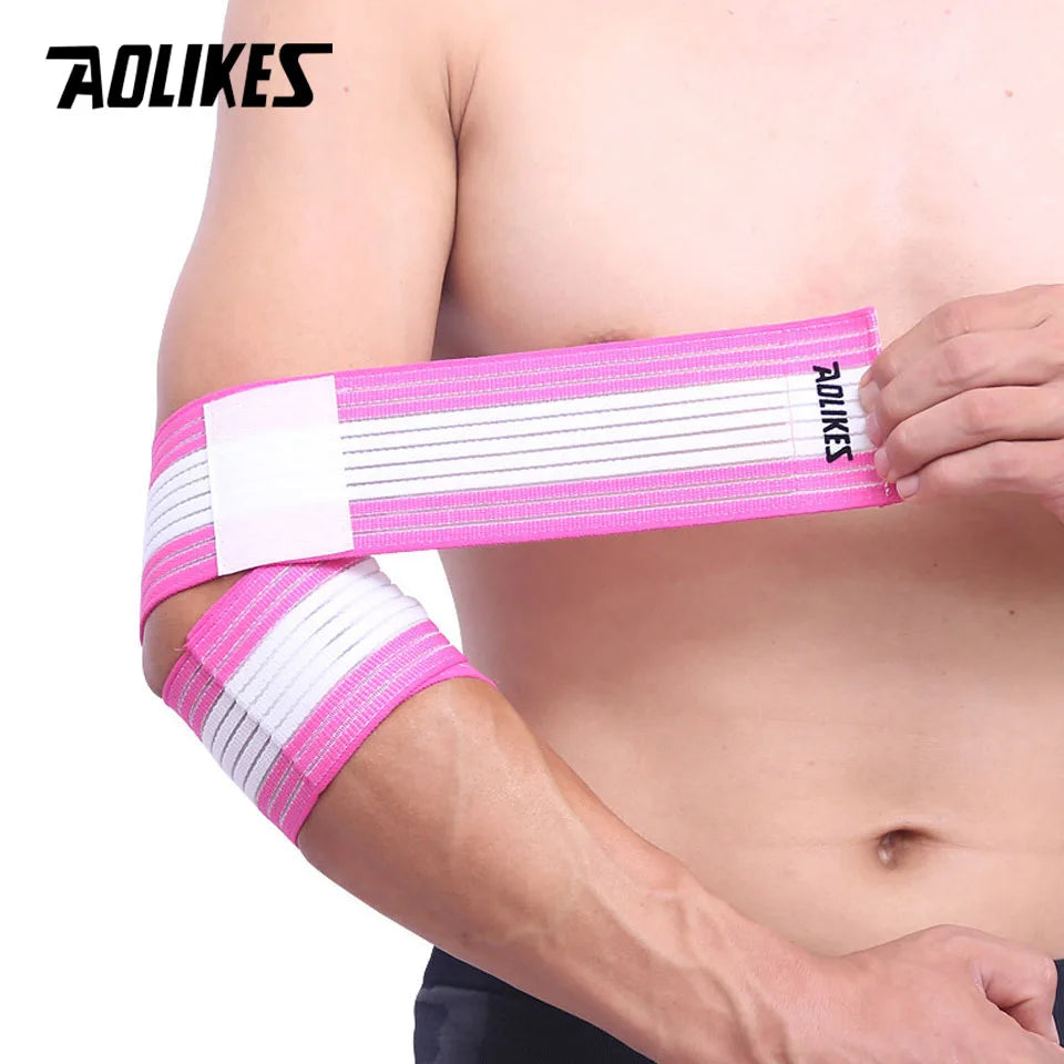 AOLIKES 1PCS Basketball Badminton Tennis Elbow Pad Ankle Brace Wrap Support Elastic Gym Sport Elbowband Fitness Bandage