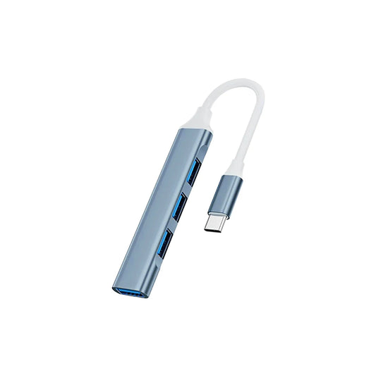 Hub USB-C 4 en 1 OTG - Adaptador para Celular, Tablet y Notebook