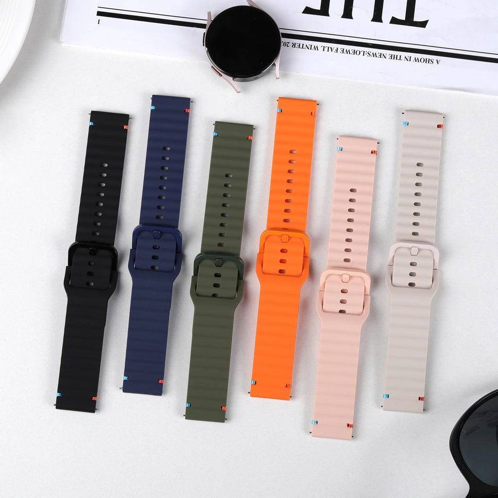 18/20/22mm Sport Silicone Strap For Realme Watch 5 Bracelet for Realme Watch S2/Realme S SPro/2 Pro 3 3 Pro/ huawei Watchband