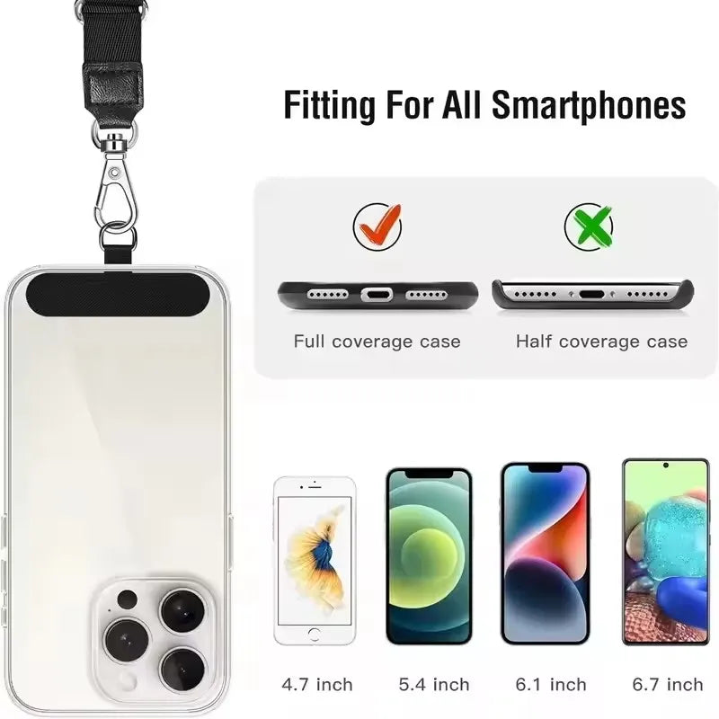 3/5pcs Mobile Phone T-shaped Strap Plate Sheet Cellphone Case Braid Lanyard Accessories Weave Card for iPhone 14 15 16 17 Xiaom