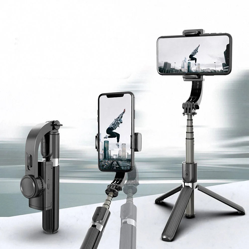 Customizable Mobile Phone Wireless Bluetooth Selfie Stick Tripod Anti-shake Handheld Balance Stabilizer