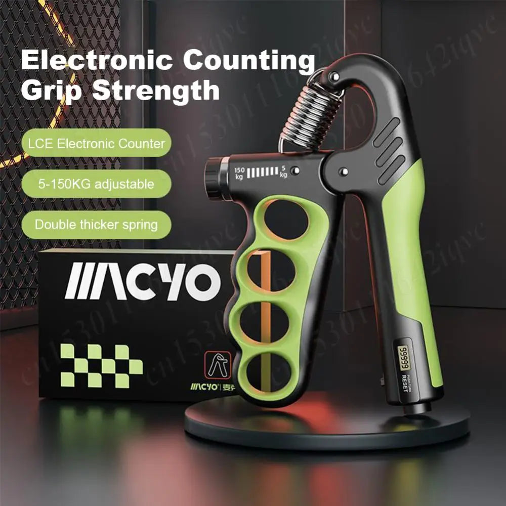 Adjustable Hand Grip Strengthener 5-150KG Grip Strength Trainer with Counter Ergonomic Hand Strength Exercise for Gym Fitness
