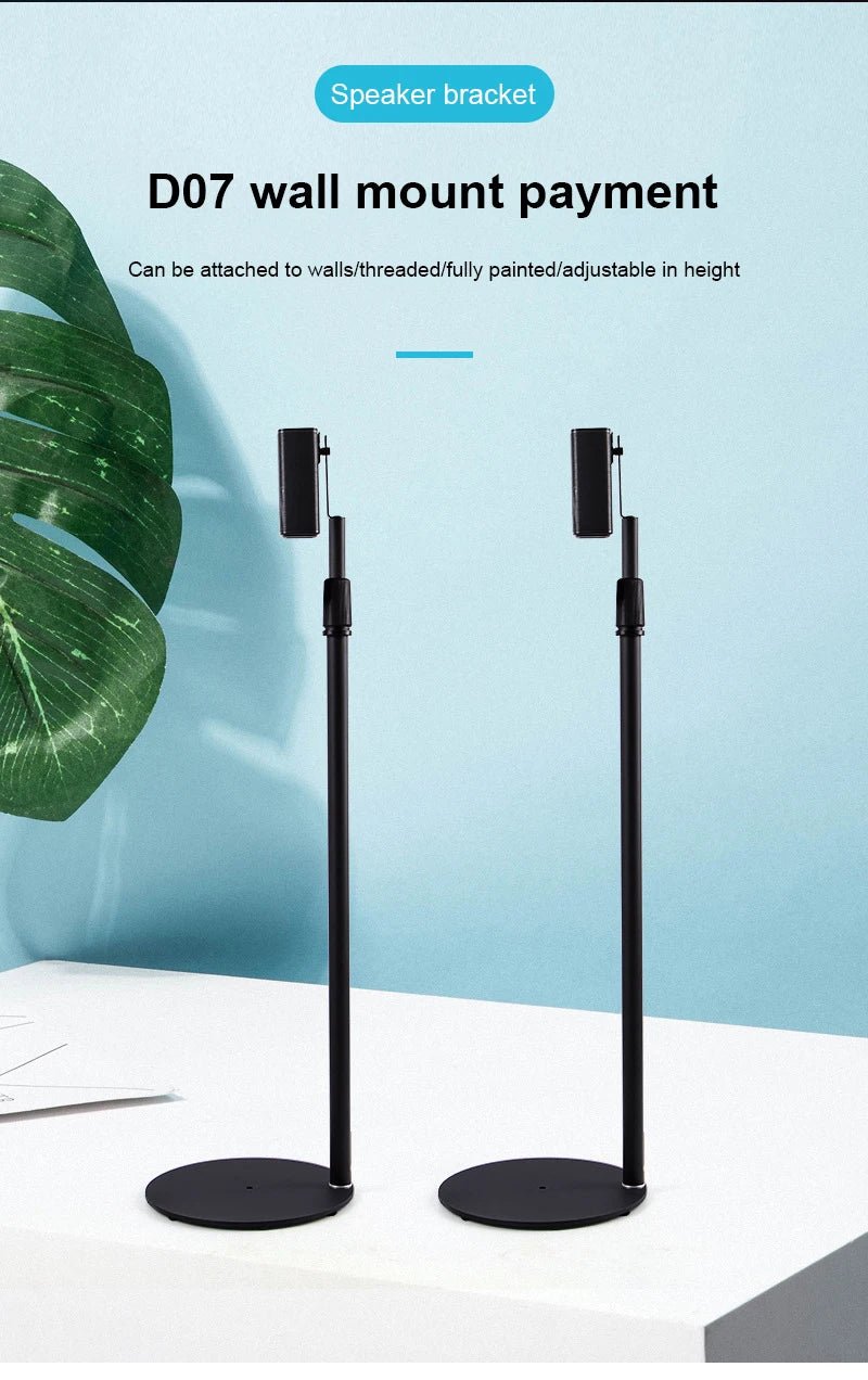 ThundeaL 2PCS Speaker Stand for Q30B 9500S Q900A JBL Bar Height 80-150cm Adjustable Universal Speaker Floor Stand Bracket Holder