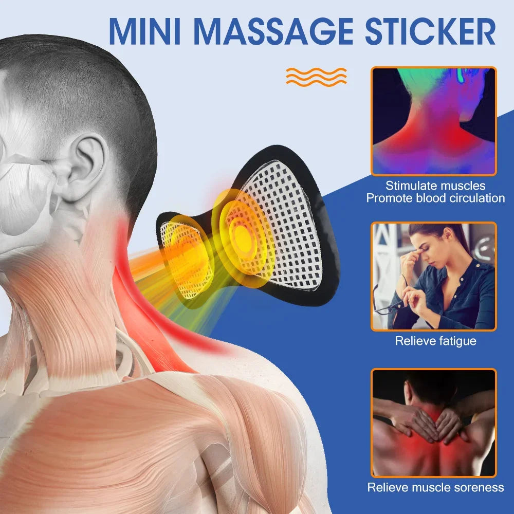 Masajeador EMS de Cuello y Cuerpo con Parches