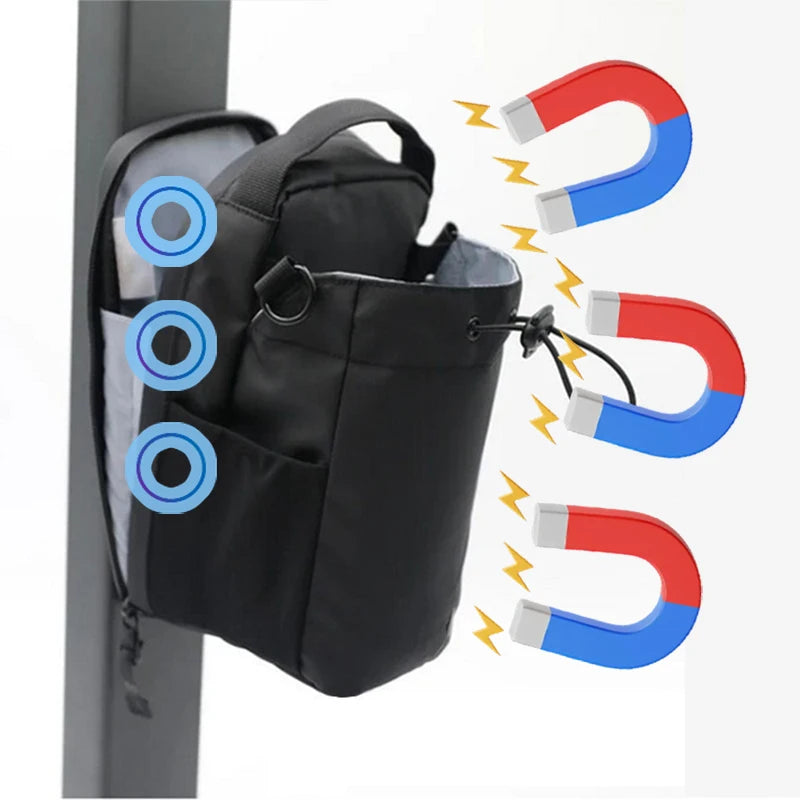 Bolsa de Gimnasio Magnética con Bolsillo para Teléfono y Porta Botella