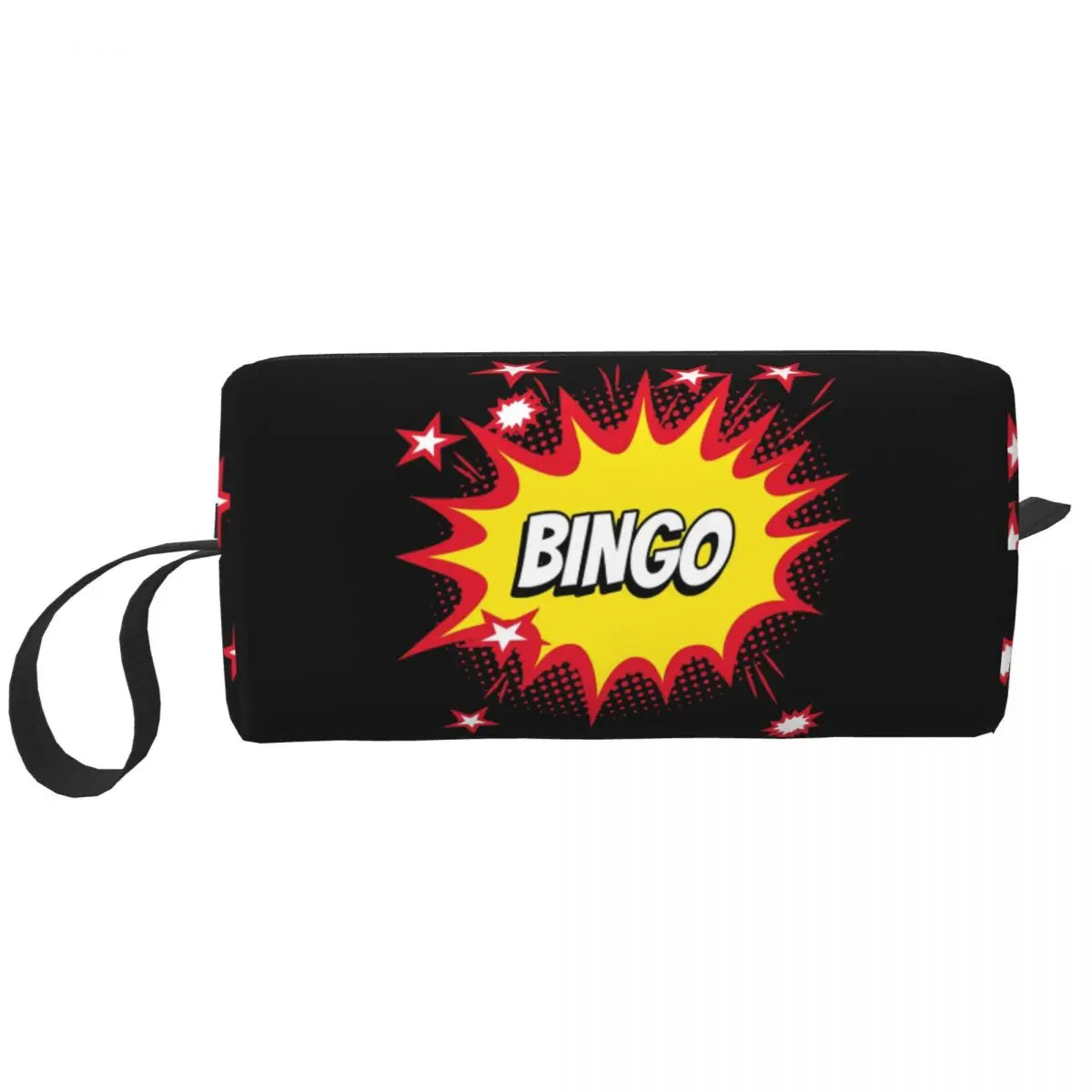 Custom Travel Bingo Balls Toiletry Bag Kawaii Paper Game Makeup Cosmetic Organizer Women Beauty Storage Dopp Kit Box