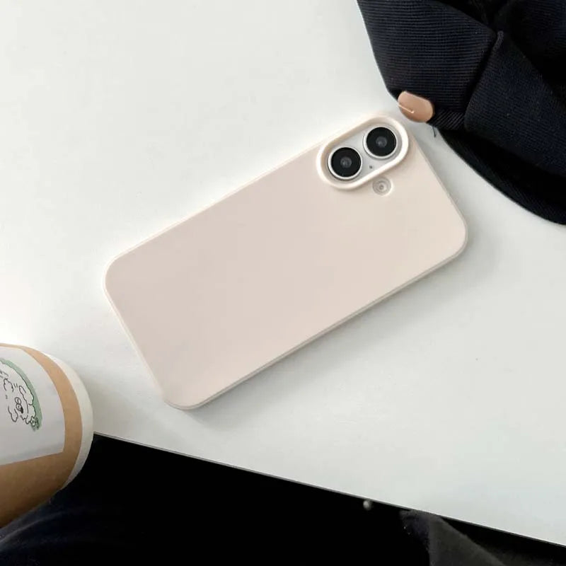 Luxury Candy Color Soft Cases for IPhone 15 14 16 13 Pro Max 16plus 16Pro Bumper Shockproof TPU Silicone Back Cover Caque