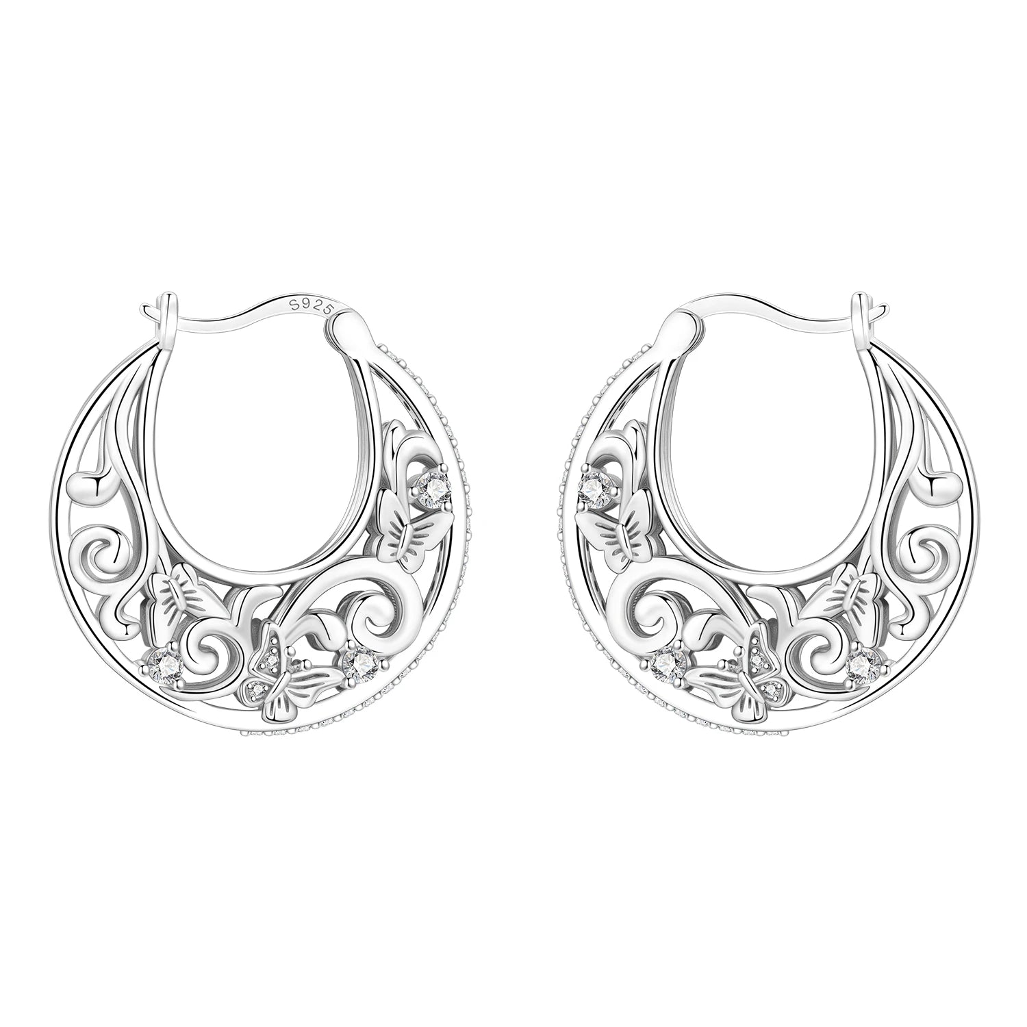 Cycuff Original 925 Sterling Silver Blue Green Chameleon Earrings Women Hoop Earring Anniversary Jewelry Trendy Gifts