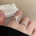 2026 Seaside Starfish Ring for Women Niche Index Finger Ring Adjustable Vacation Style Opening Stacked Rings Jewelry Accessories