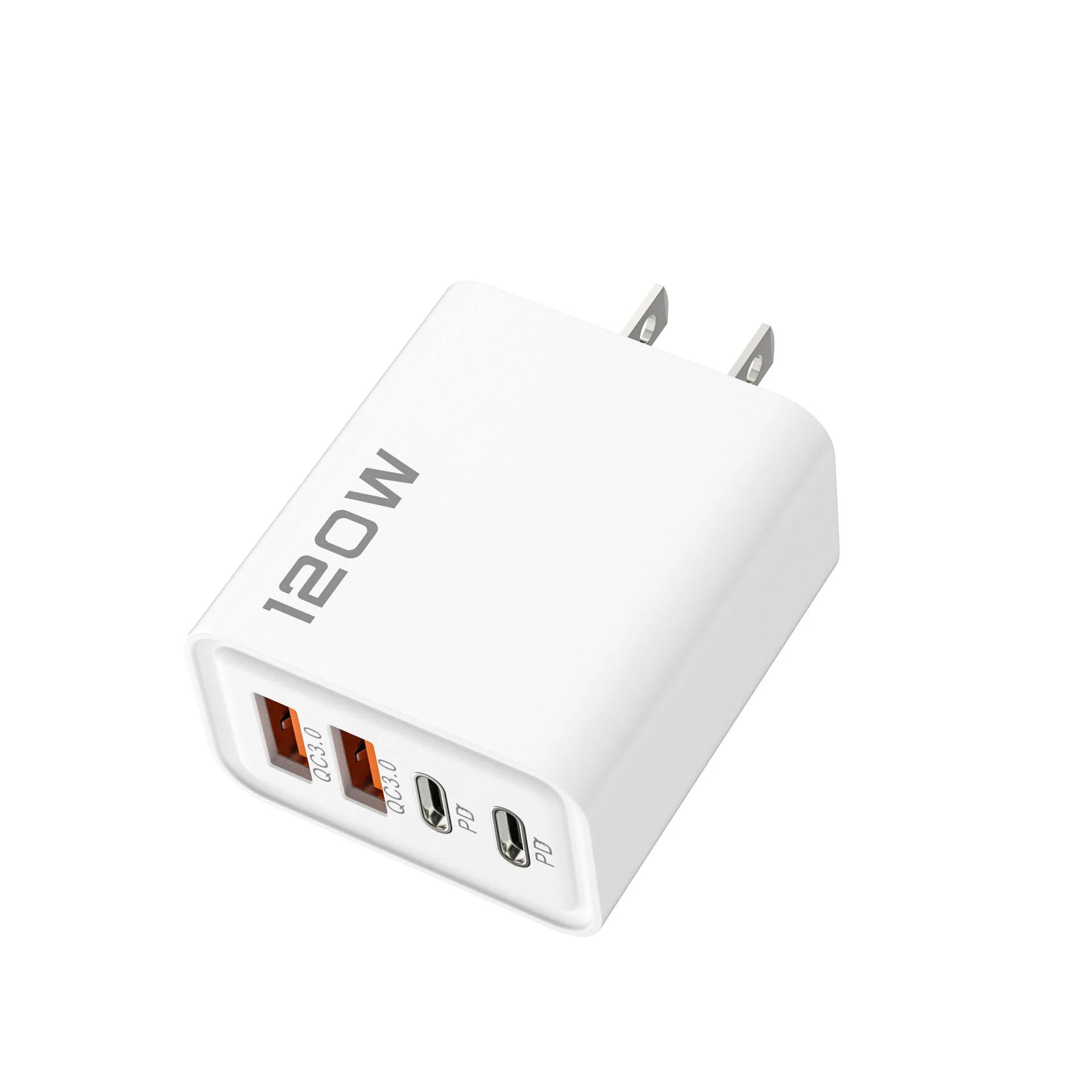 Total 120W Fast Charger Type C Quick Charge 3.0 USB Charger Adapter For iPhone Samsung Xiaomi PD USB Charger Fast Charging Plug