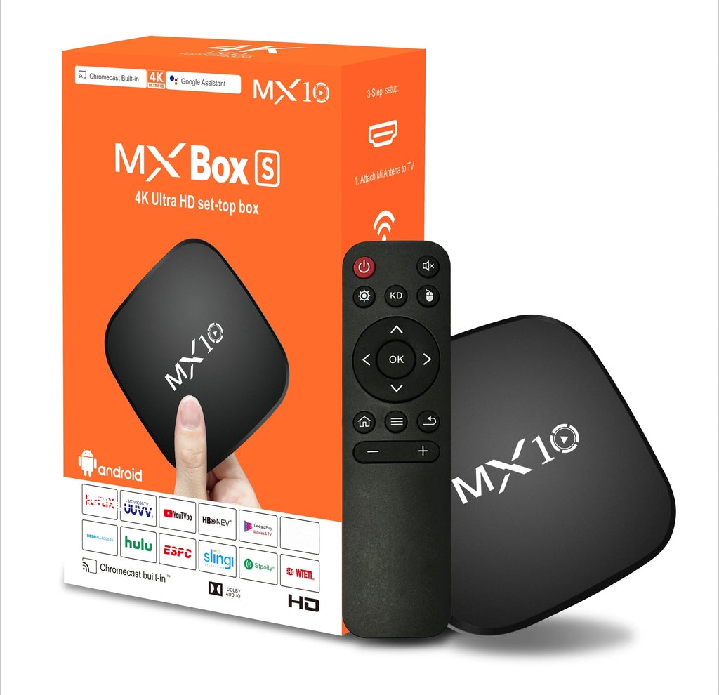 MX10 Android 143TV Box RK3228 Octa Core Cortex A55 Support 8K Video 4K 1000M LAN Wifi6 Media Player Cooling Fan