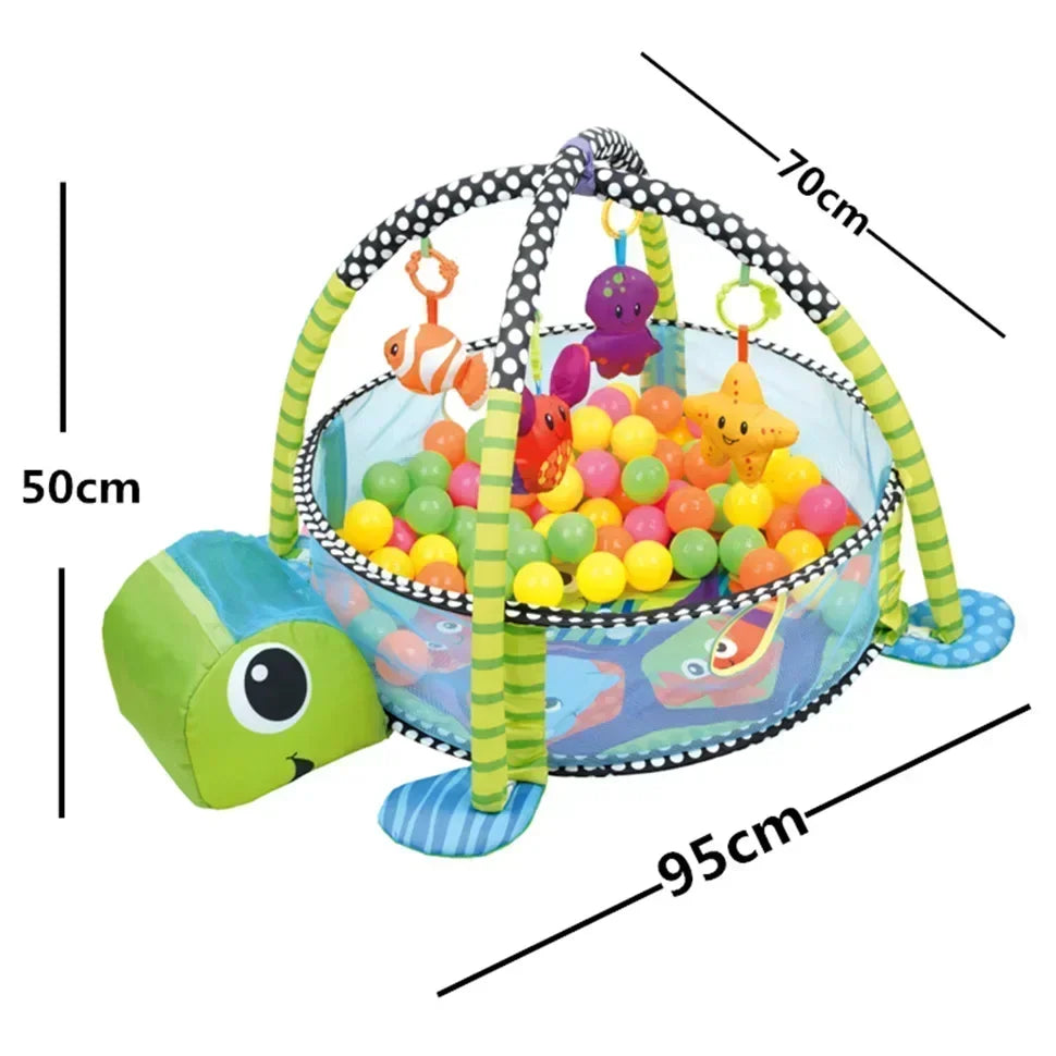 3 In 1 Mat For Children Turtle Educational Mat Crawling Blanket Infant Play Rug Kids Soft Activity Mat Gym Baby Tapete Infantil