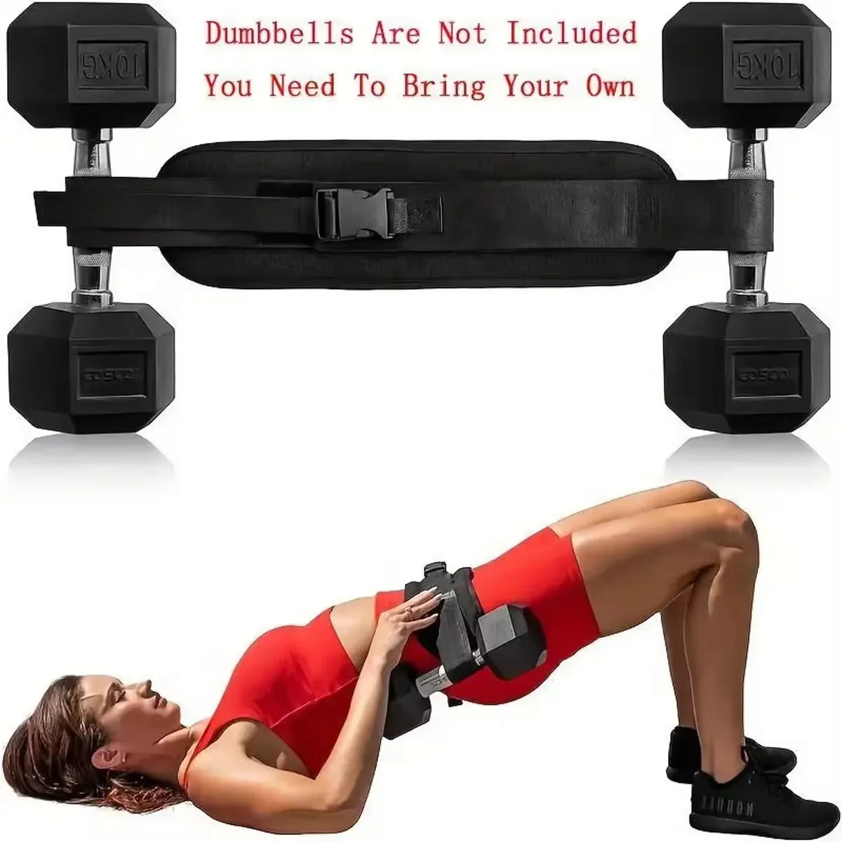Dumbbell Training & Hip Shaping Home Gym Fitness Equipment Adjustable Weighted Waist Belt for Home Workouts