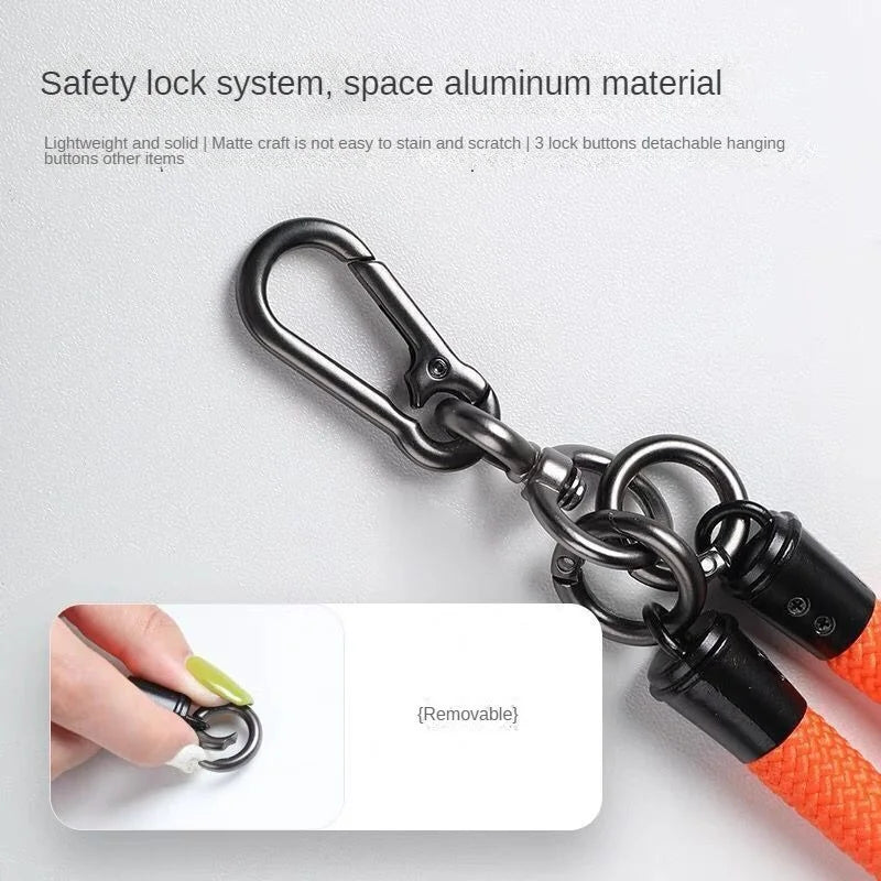 1pc Outdoor Mobile Phone Hanging Rope Crossbody Backable Neck Hanging Strap Durable Phone PLR Lanyard for Mountainous Anti-lost