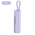 ROCOREN Mini Lipstick Style Power Bank 5000mAh with LED Power Indicator Portable Charger Compact Battery Pack for Mobile Phones