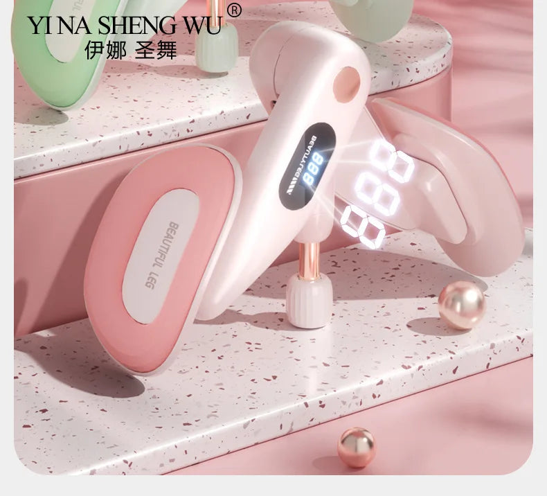 Kegel Exercises Device Thigh Master Adjustable Resistance with Counter Muscle Trainer 360 Degree Rotation for Yoga Floor Muscle