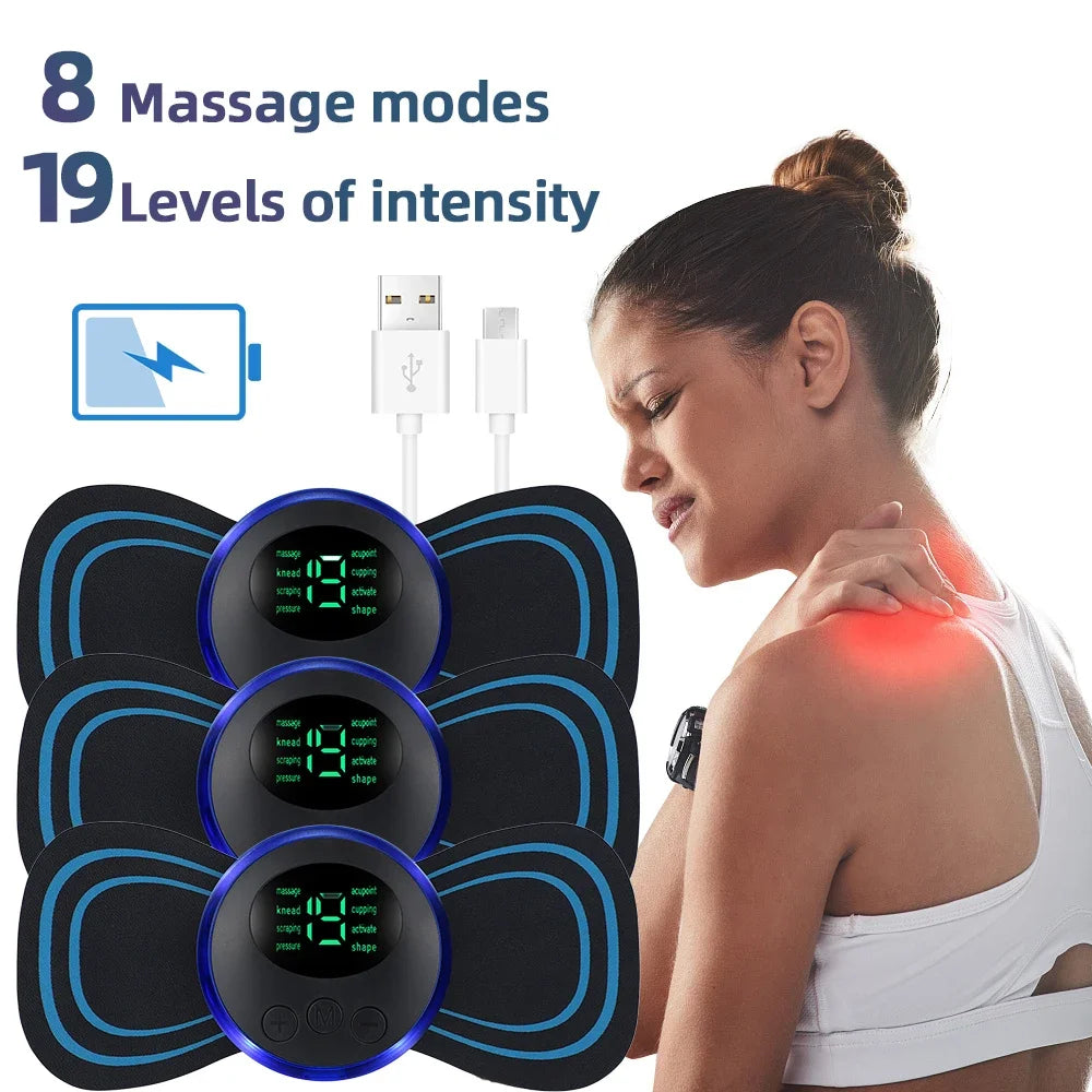 Masajeador EMS de Cuello y Cuerpo con Parches