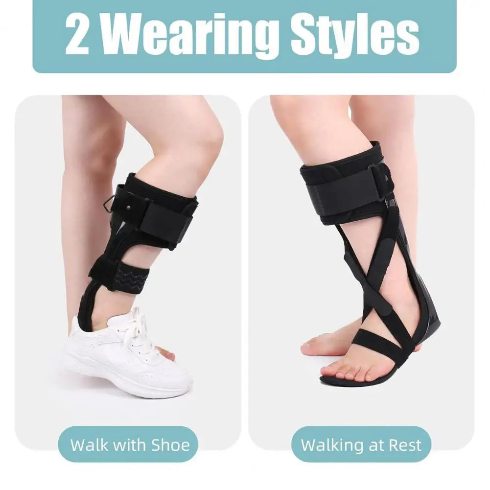 Drop Foot Stabilizer Ankle Brace With Adjustable Strap Soft Lining Wear Resistant Pain Relief Ergonomic Foot Support Brace 발목 지지