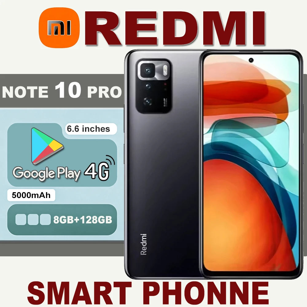 [EU/US/UK specifications] Redmi Note 10 Pro 8GB+128GB 5000mAh 67W/NFC/GPSOriginal 4G Smartphone Xiaomi