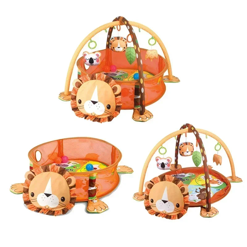 3 In 1 Mat For Children Turtle Educational Mat Crawling Blanket Infant Play Rug Kids Soft Activity Mat Gym Baby Tapete Infantil